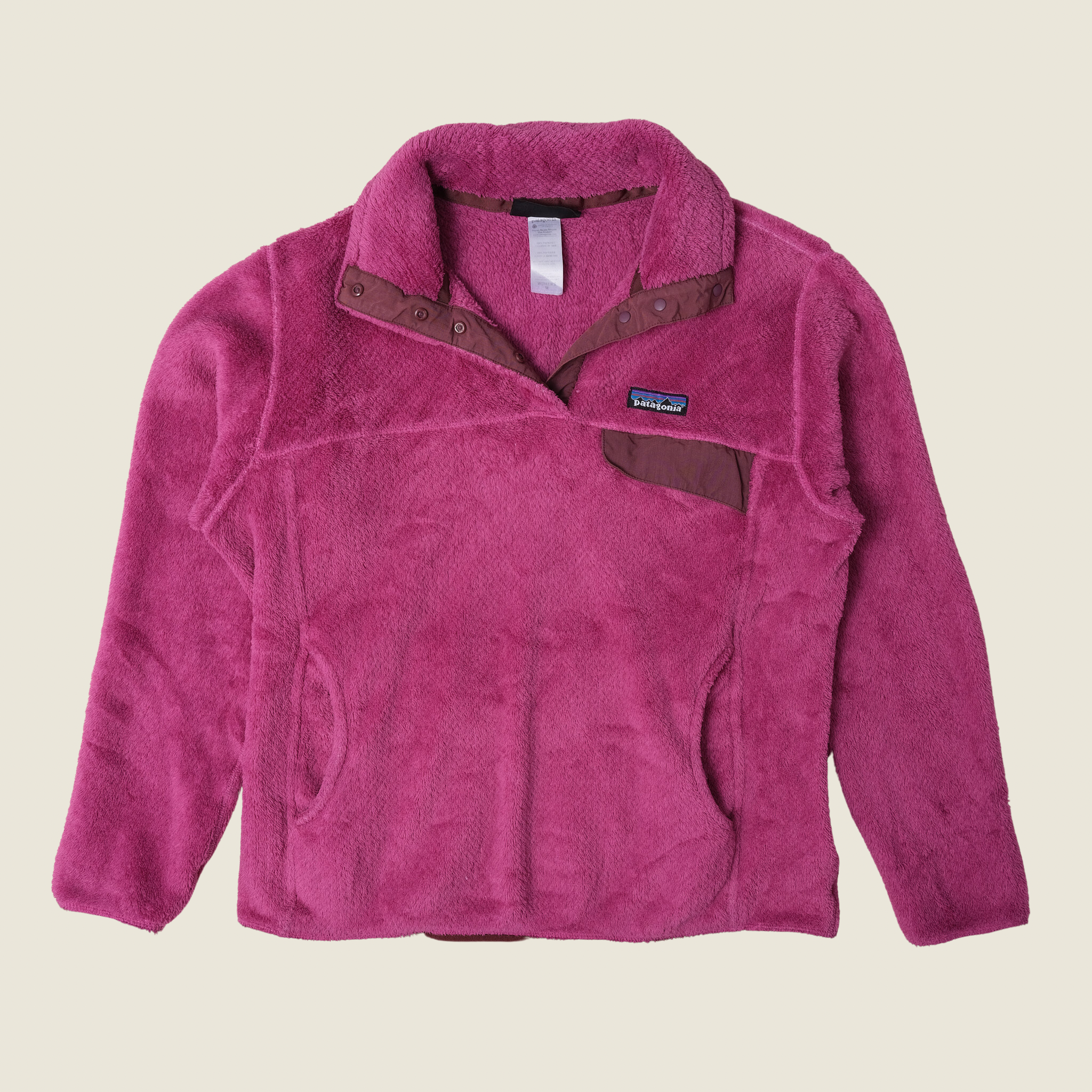 Patagonia Retool Snap-T Fleece Pullover Jacket Grey Purple Women's Size  Small