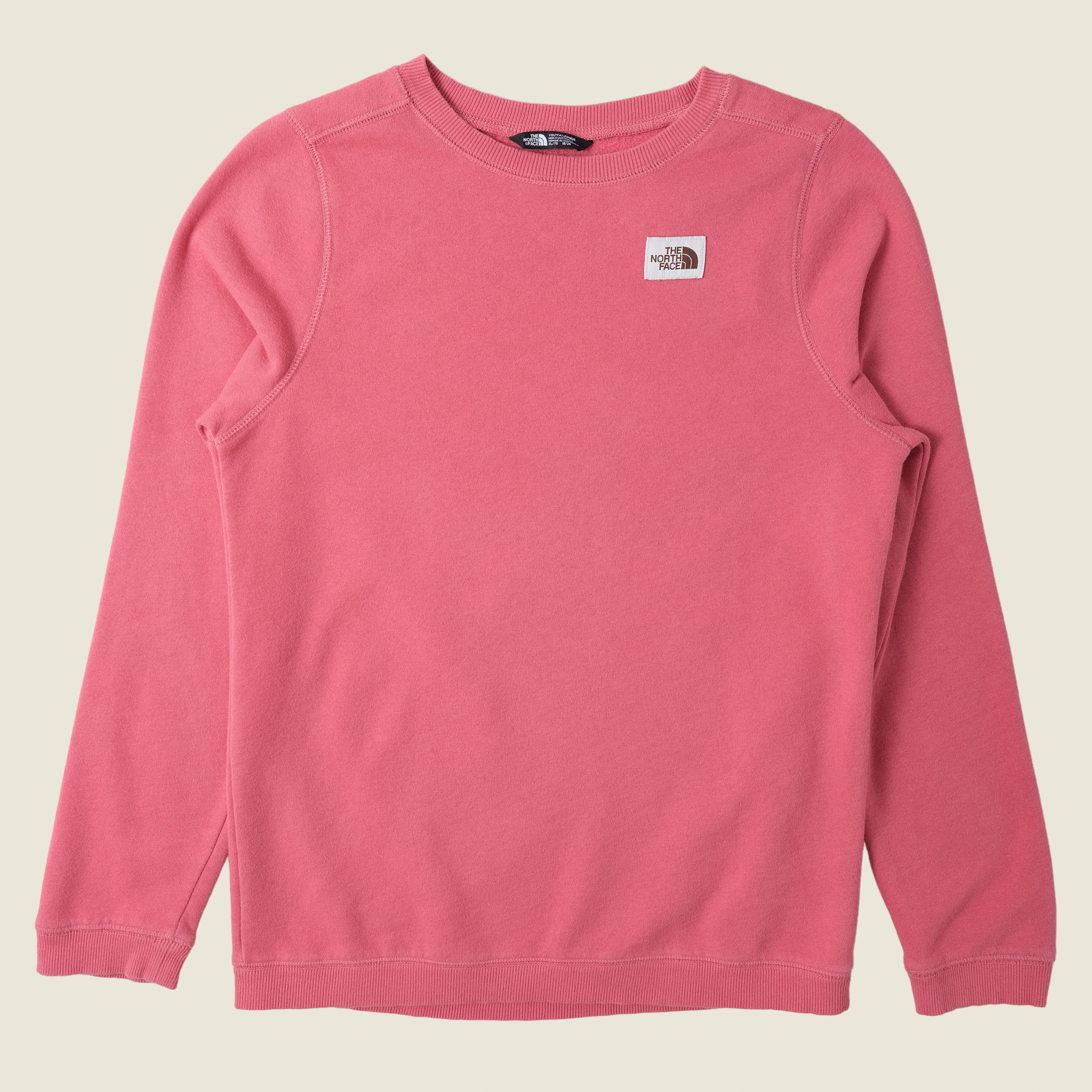 The North Face Box Logo Crew Pullover, Pink (Women’s Small)