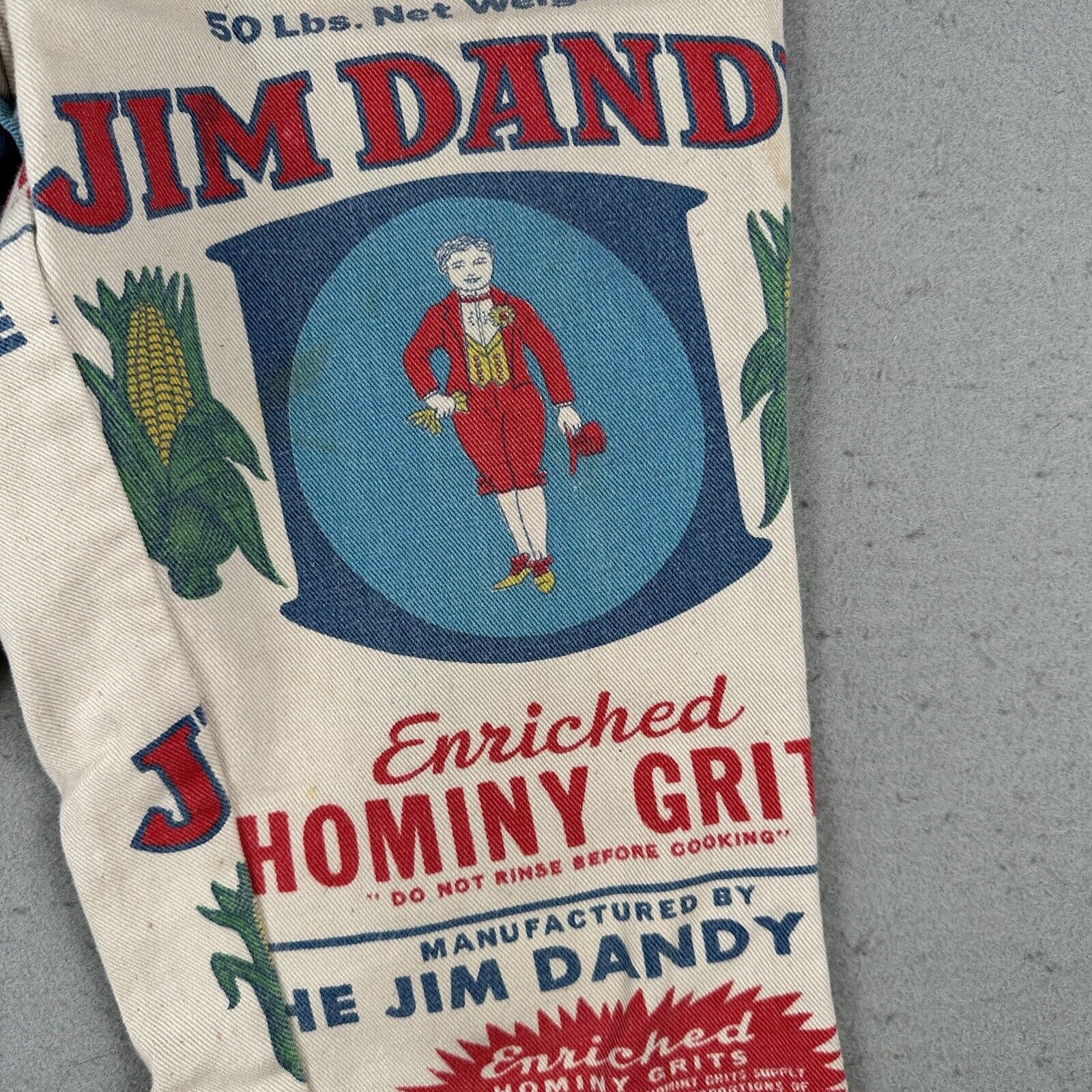 70s Jim Dandy Hominy Grits Feed Sack Novelty Pants (30x30)