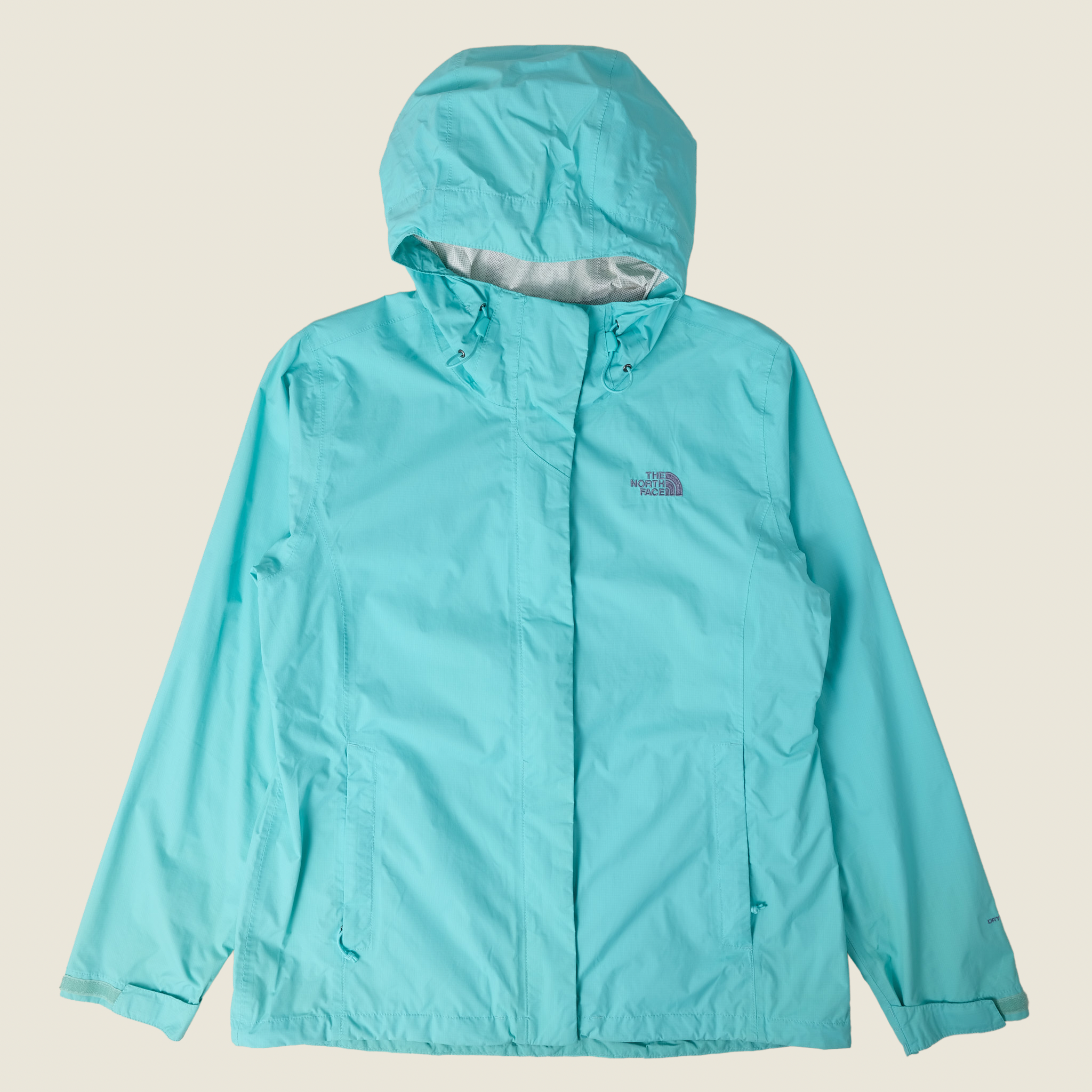 The North Face Dryvent Rain Jacket, Light Blue (Women’s Medium)