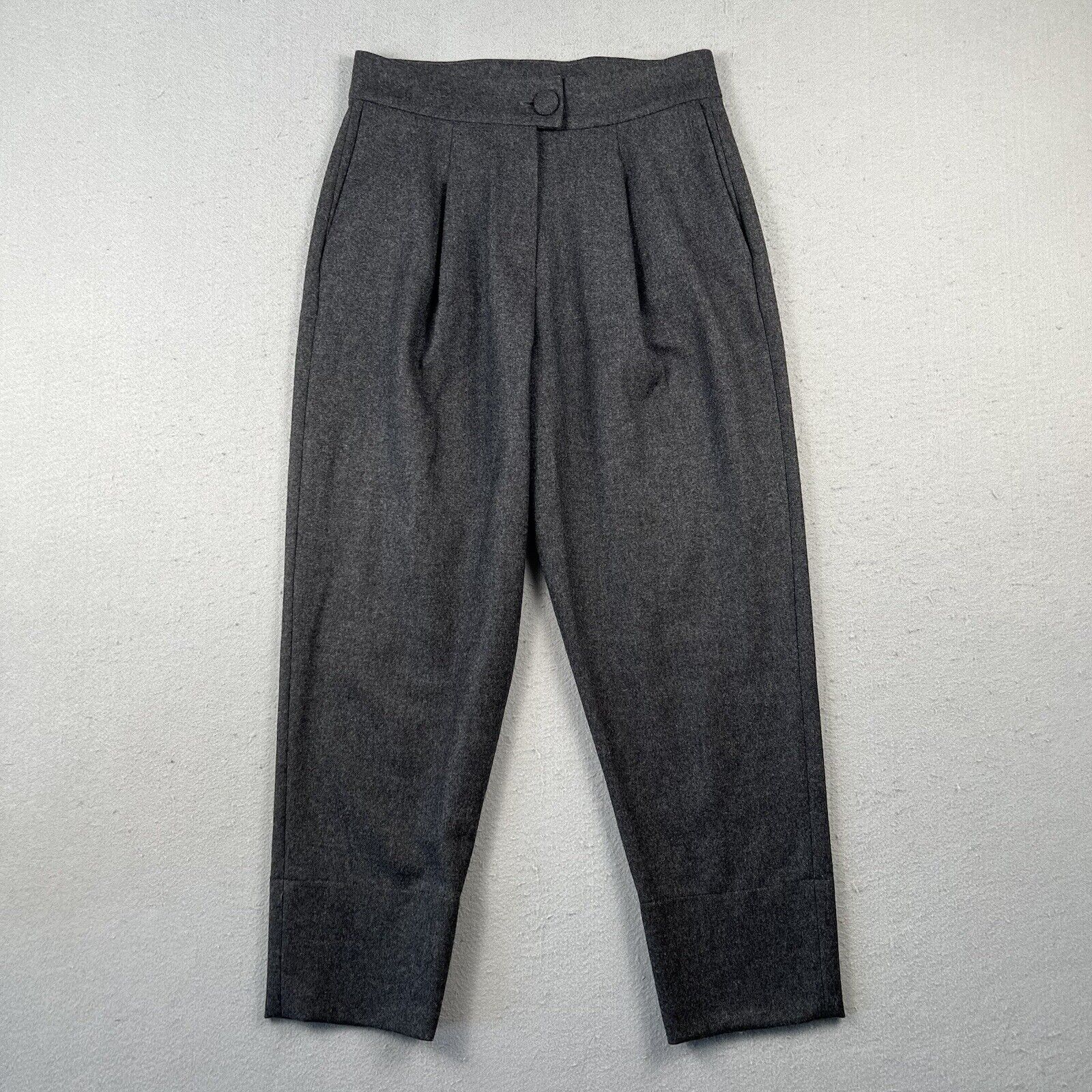 Catherine Andre Wool Tapered Leg Pants (36)