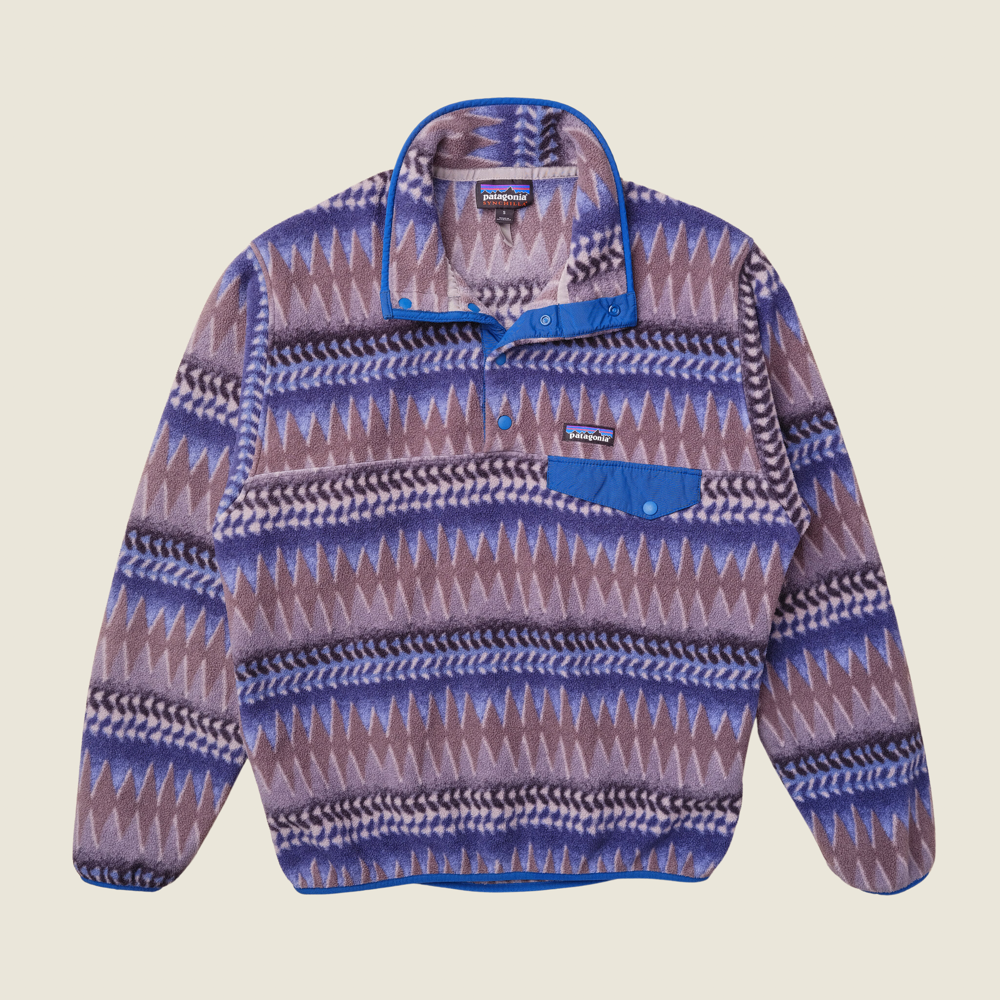 Patagonia Synchilla Snap-T Pullover Laughing Water, Blue (Men’s Small)