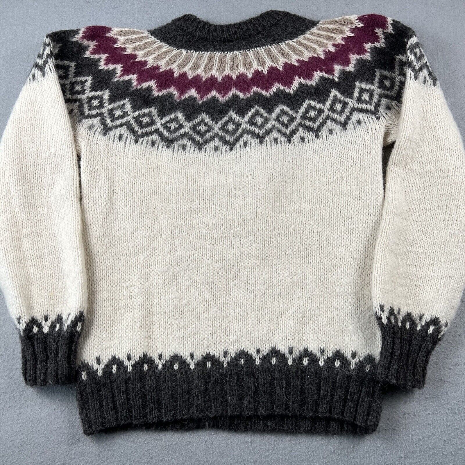 Alpaca Imports Fair Isle Wool Sweater (Women Large)