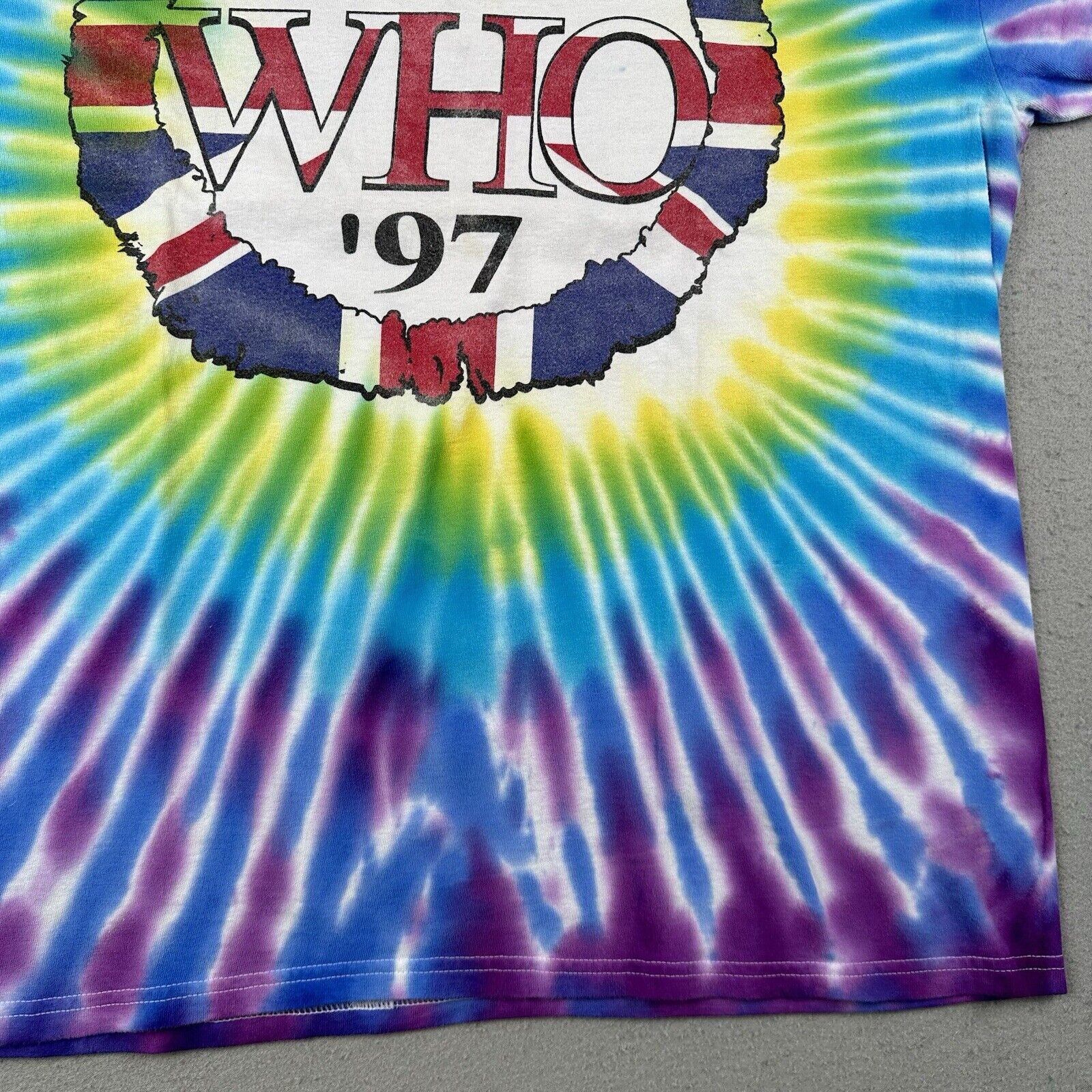 1997 The Who World Tour Tie Dye Shirt (X-Large)