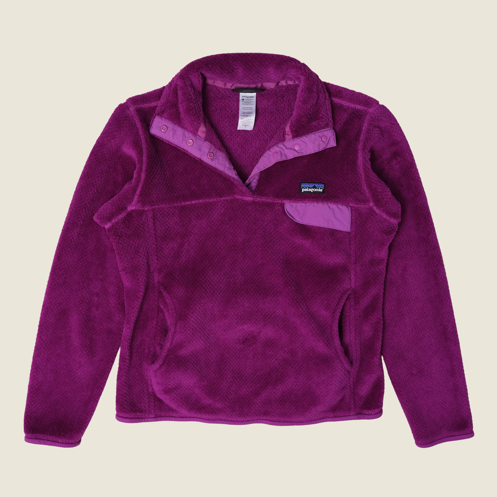 Patagonia Re-Tool Snap-T Pullover, Purple (Women’s Small)