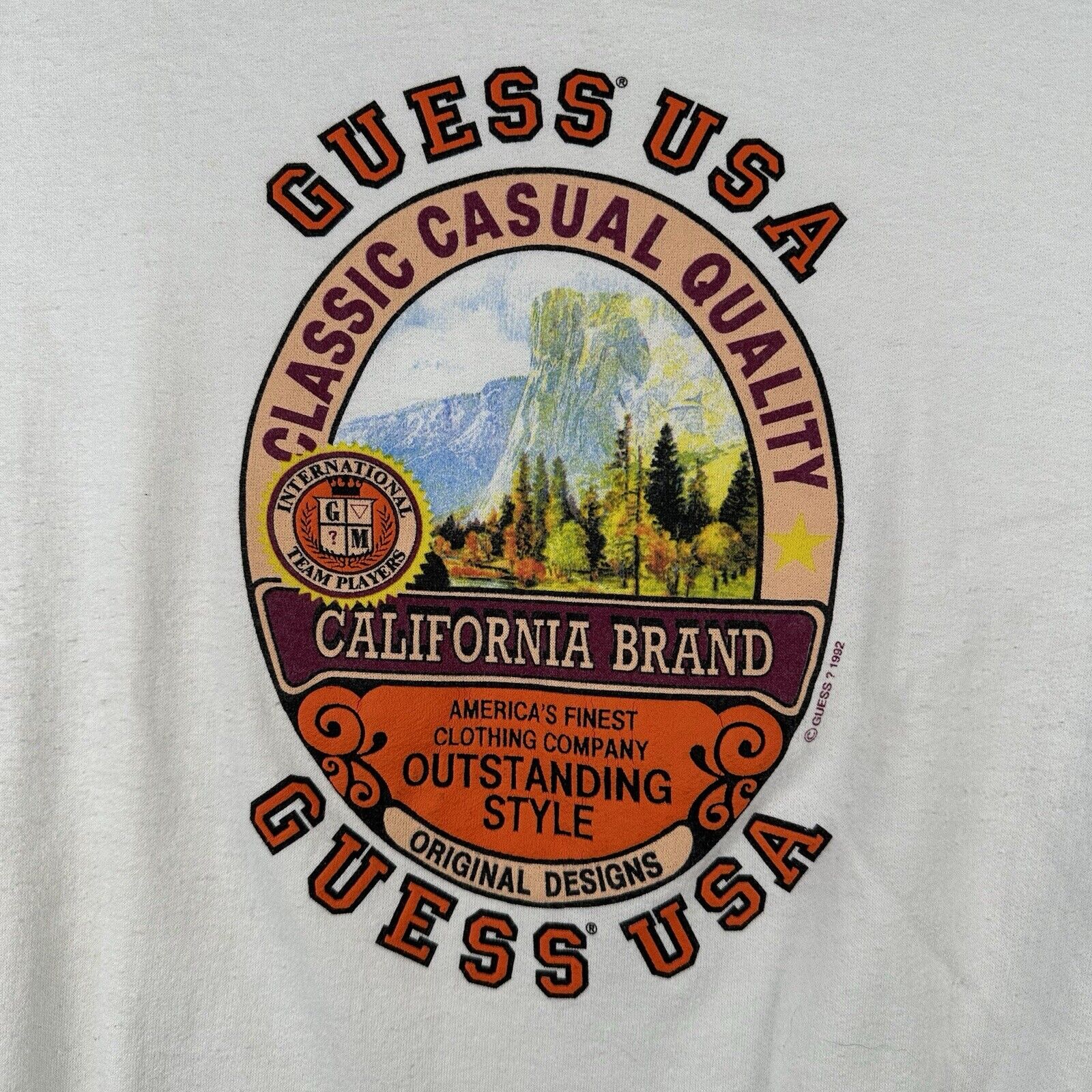 90s Guess USA Park Graphic Sweatshirt (Medium)