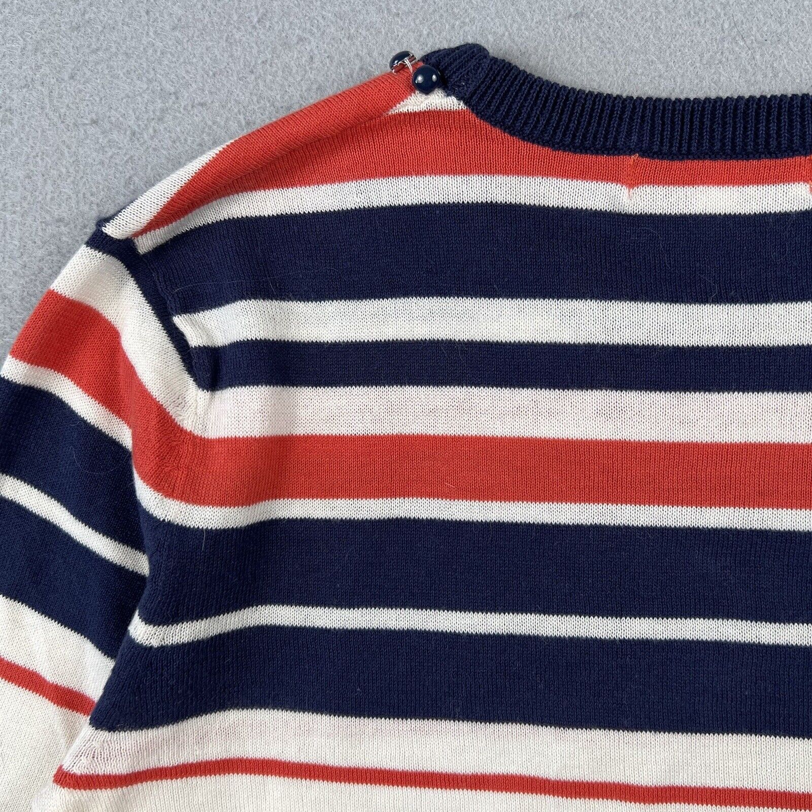 Armand Ventilo Striped 3/4 Sleeve Sweater (XS)