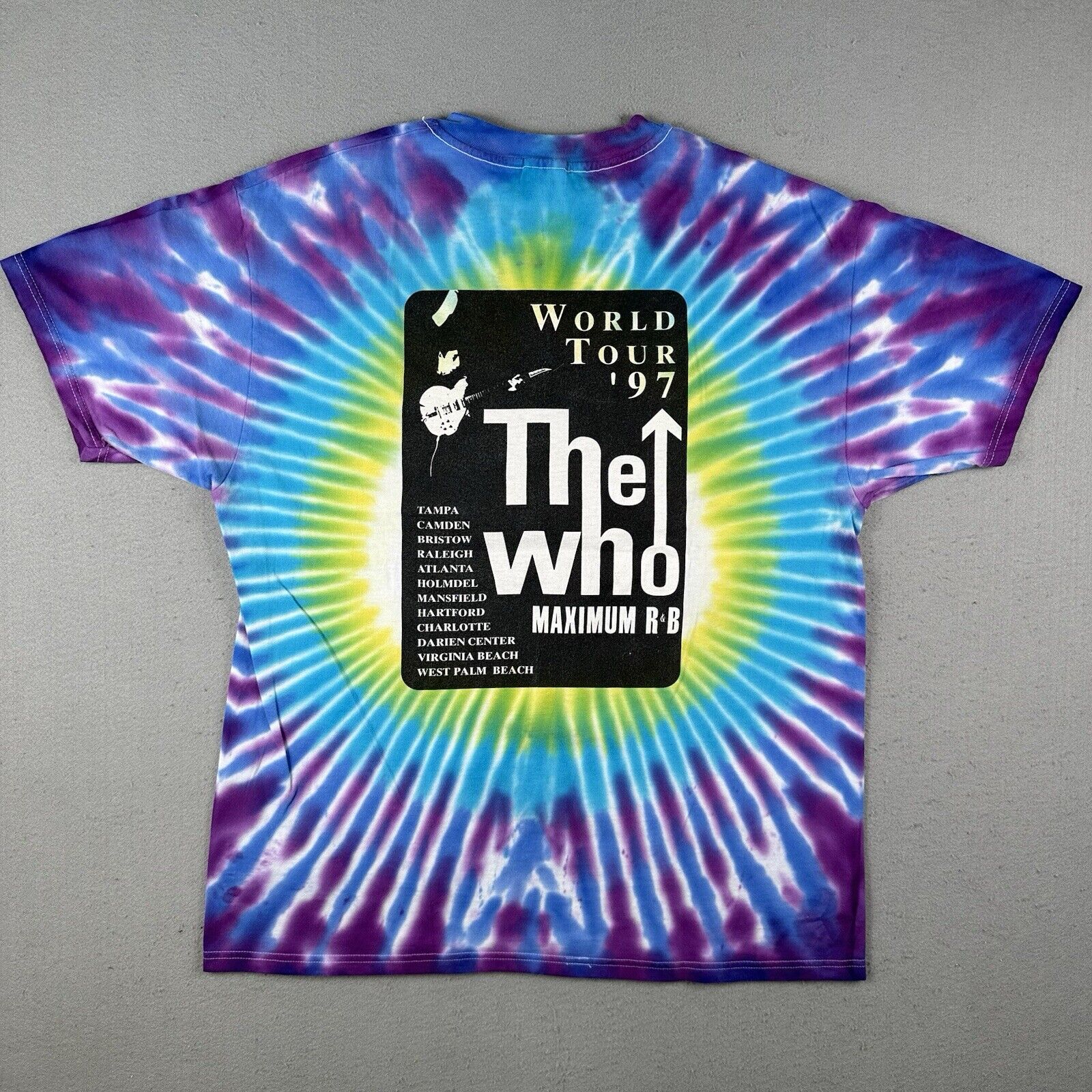 1997 The Who World Tour Tie Dye Shirt (X-Large)