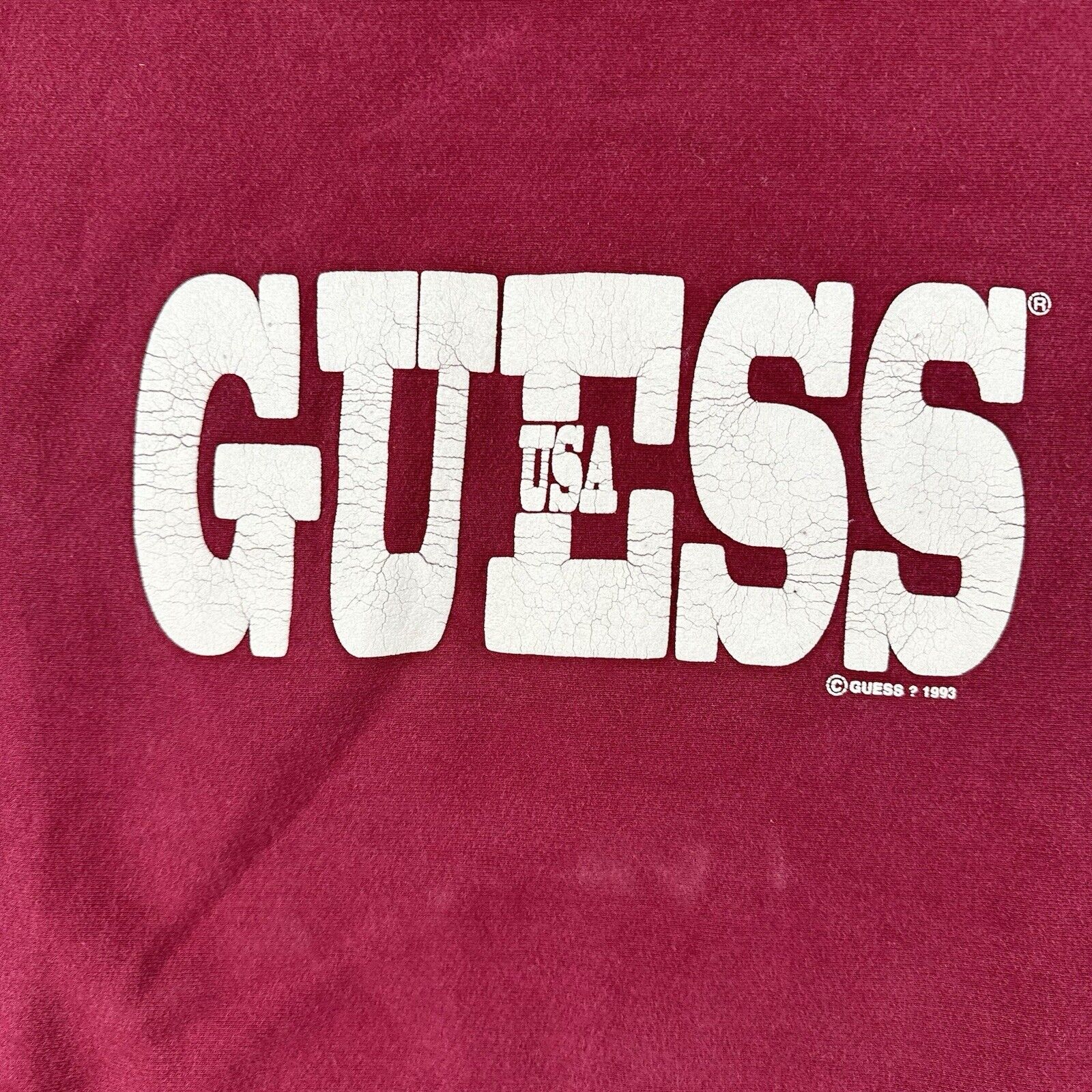 90s Guess USA Spell Out Sweatshirt (Medium)