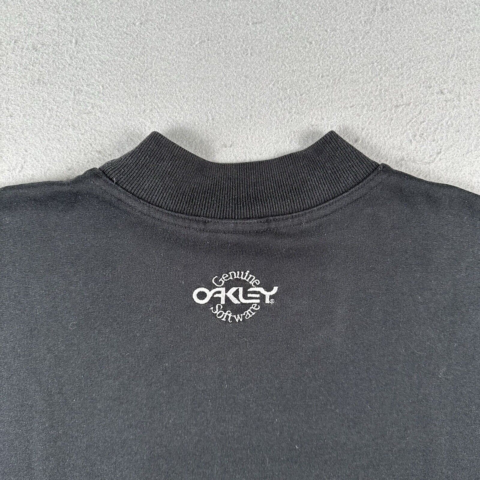 90s Oakley Software Embroidered Thermonuclear Sweatshirt (Large)