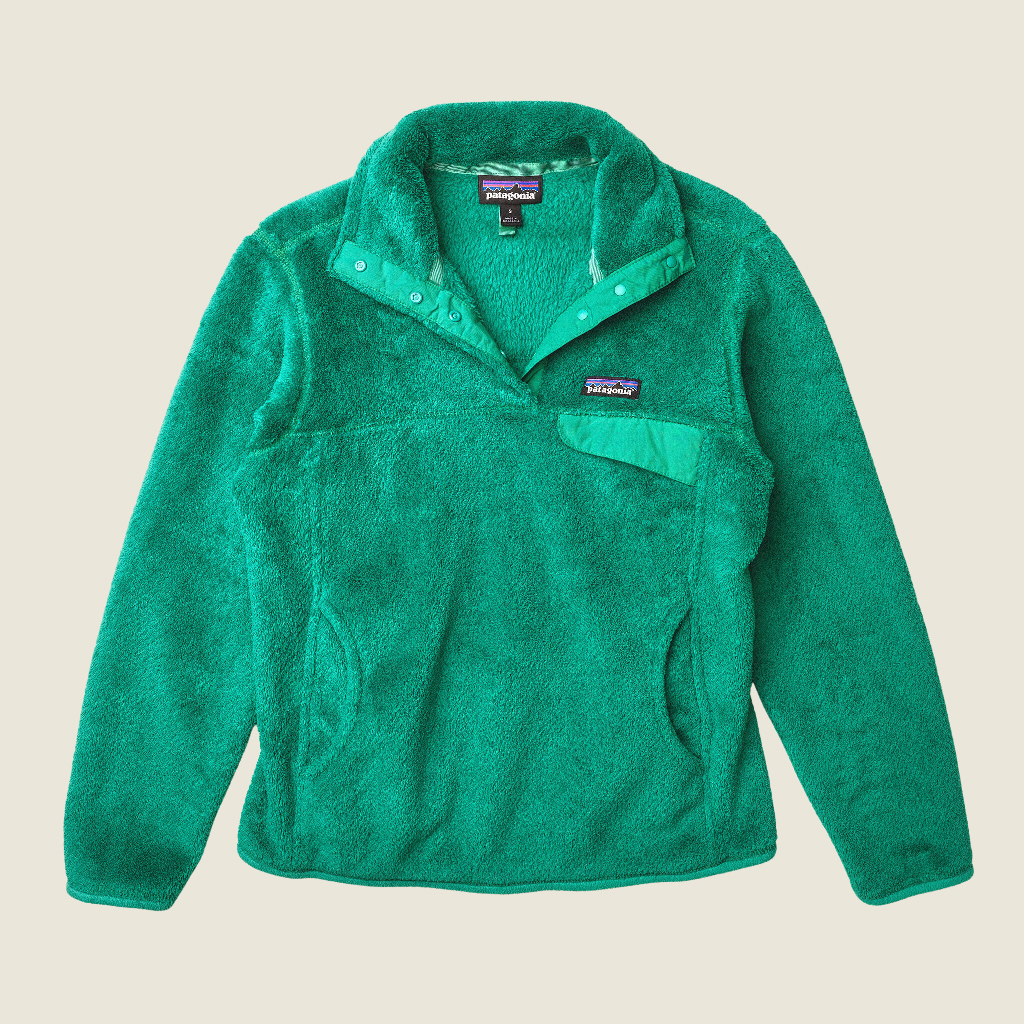 Patagonia Re-tool Snap-T Pullover, Green (Women’s Small)