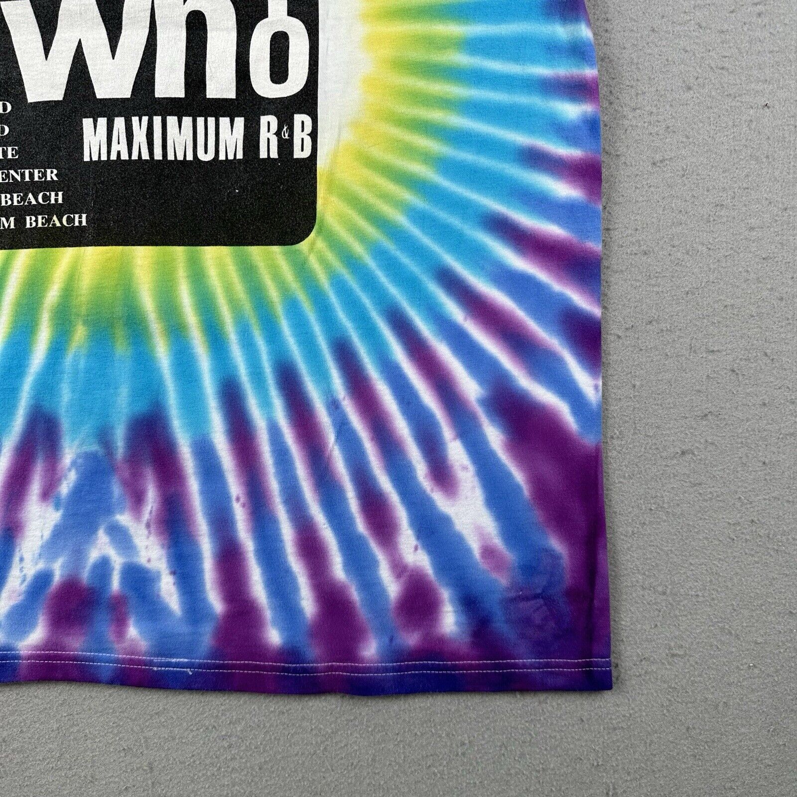 1997 The Who World Tour Tie Dye Shirt (X-Large)