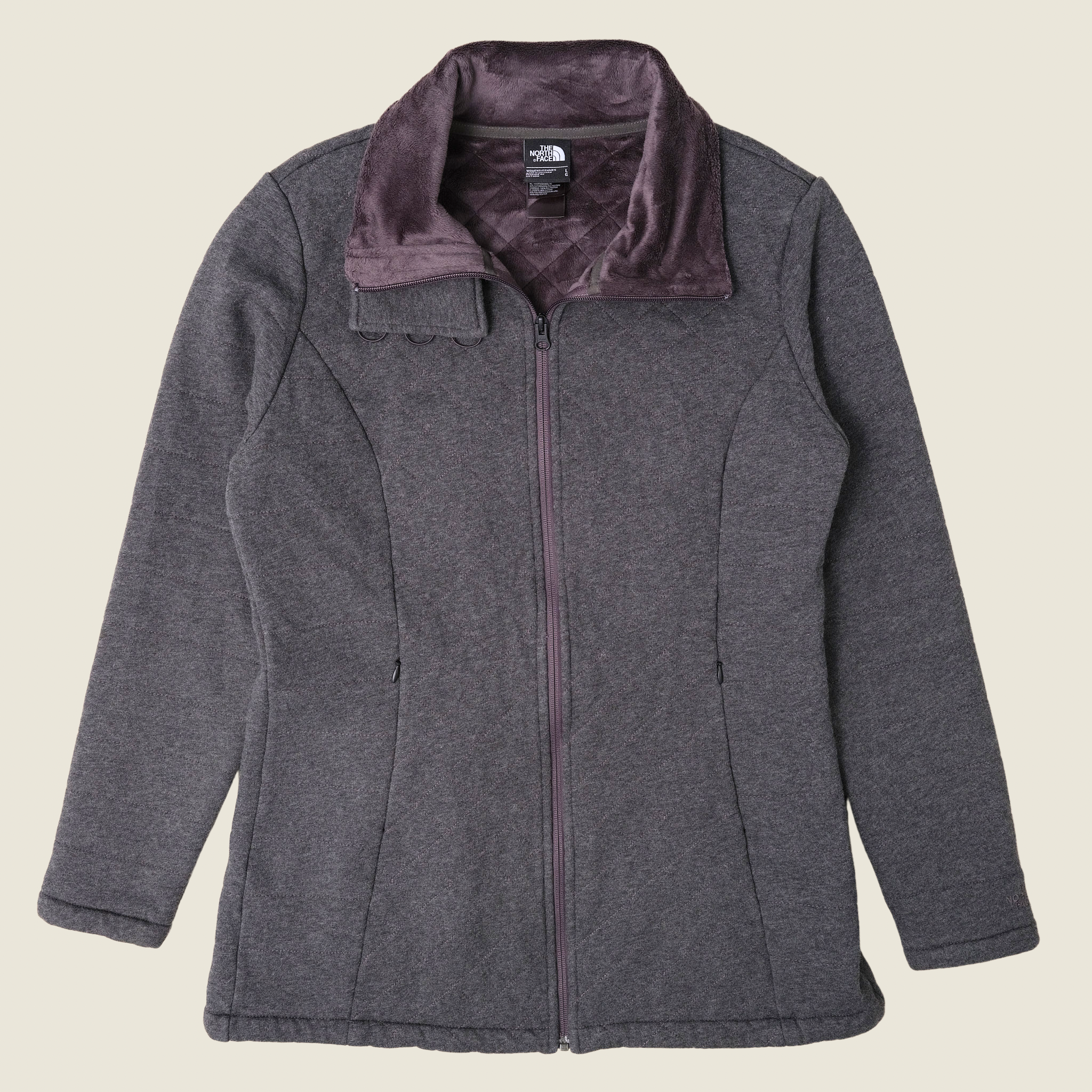 The North Face Caroluna Fleece Lined Jacket, Dark Gray (Women’s Large)