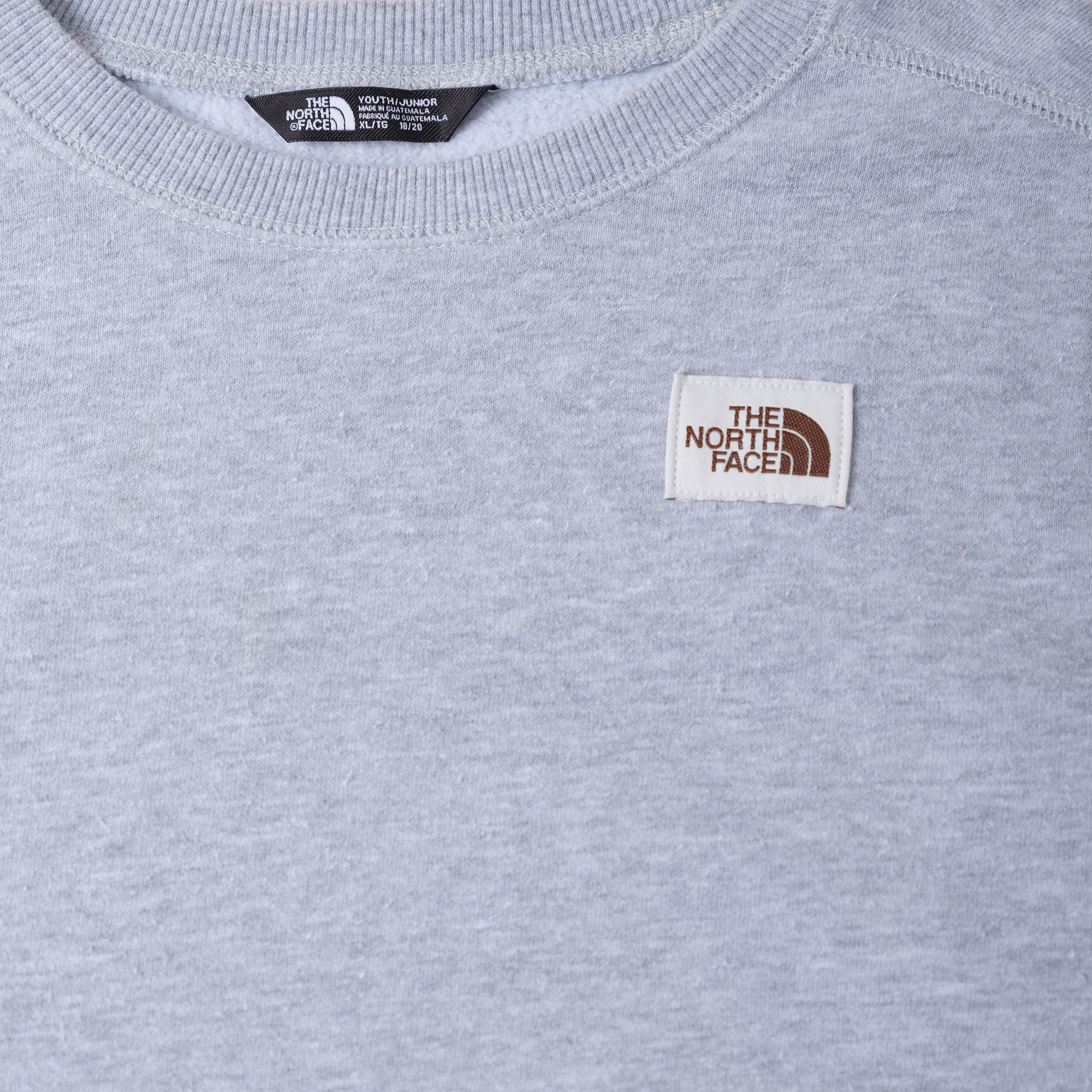 The North Face Box Logo Crew Pullover, Gray (Women’s Small)