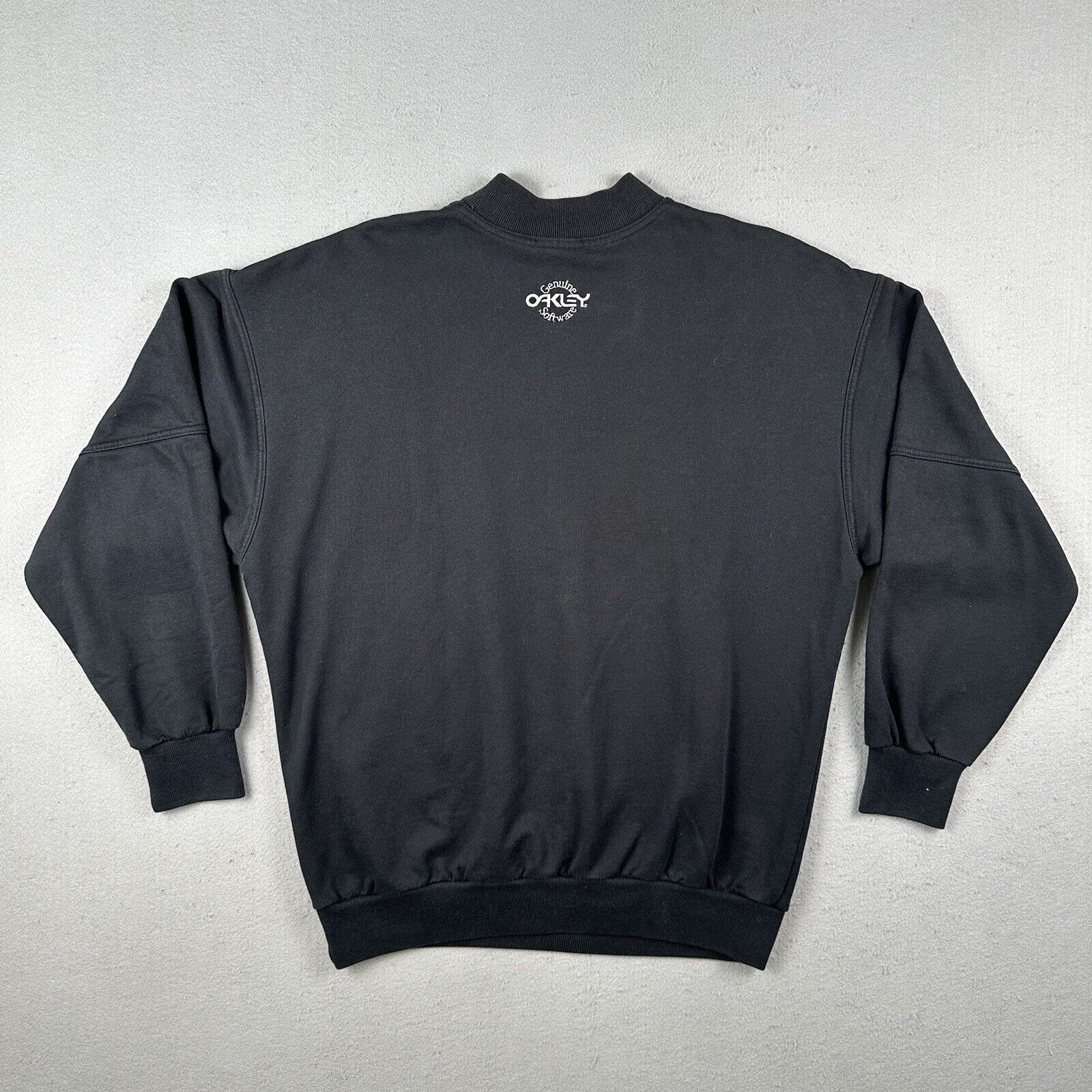 90s Oakley Software Embroidered Thermonuclear Sweatshirt (Large)