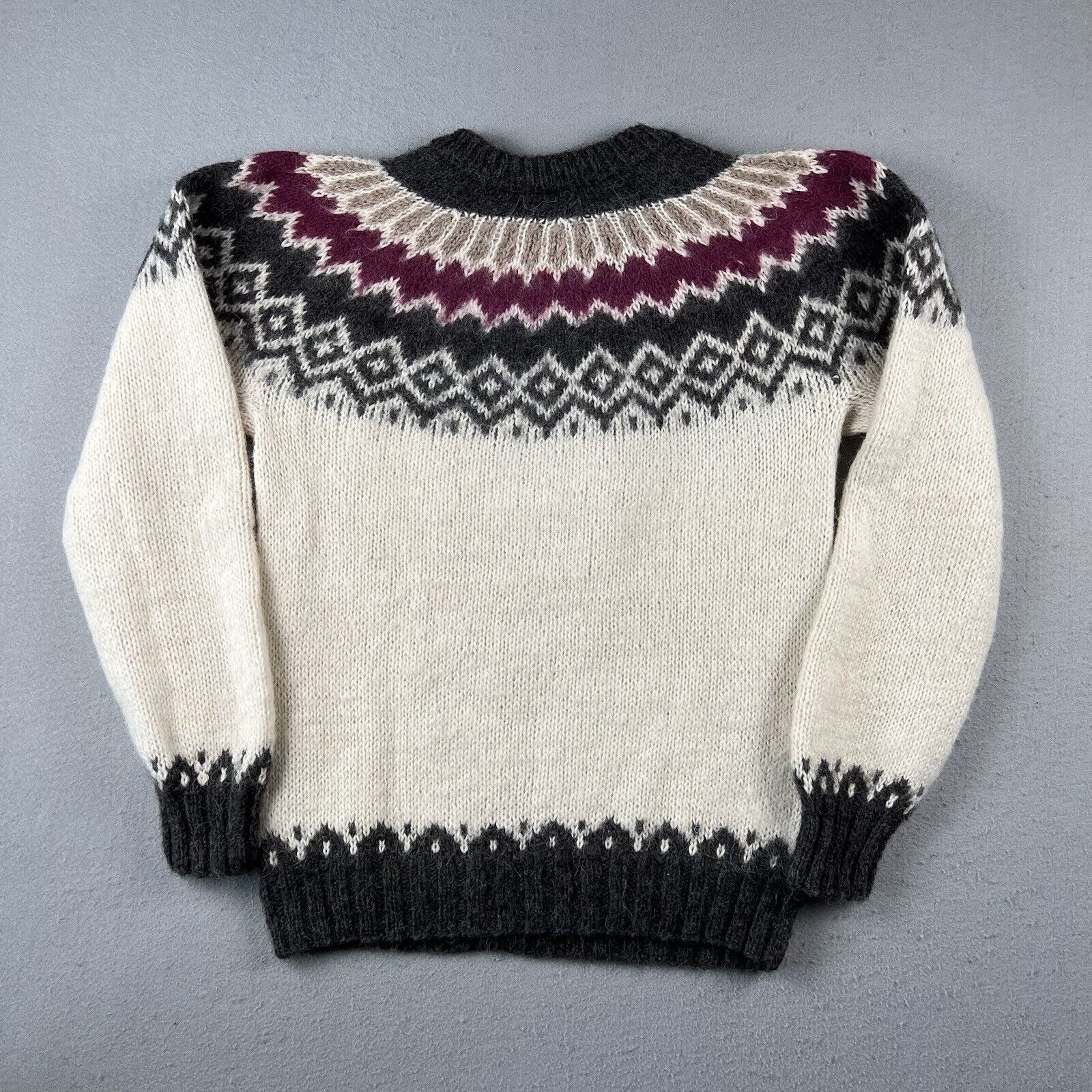 Alpaca Imports Fair Isle Wool Sweater (Women Large)