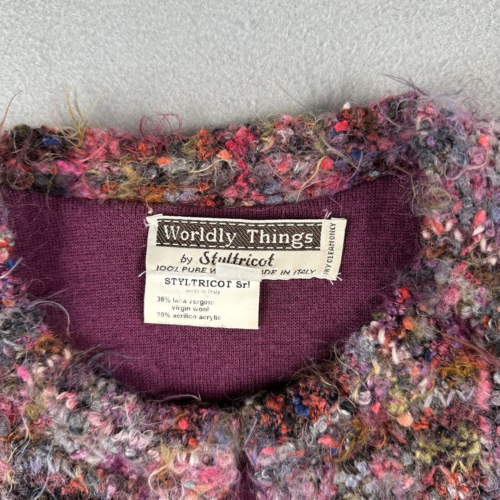 Worldly Things Styltricot Tweed Blazer Jacket (Women’s 6)