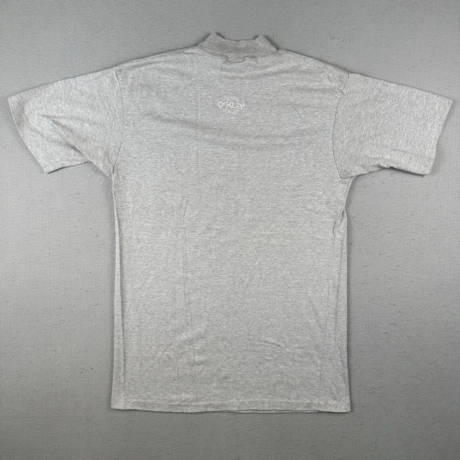 90s Oakley Software Embroidered Mock Neck Shirt (Large)