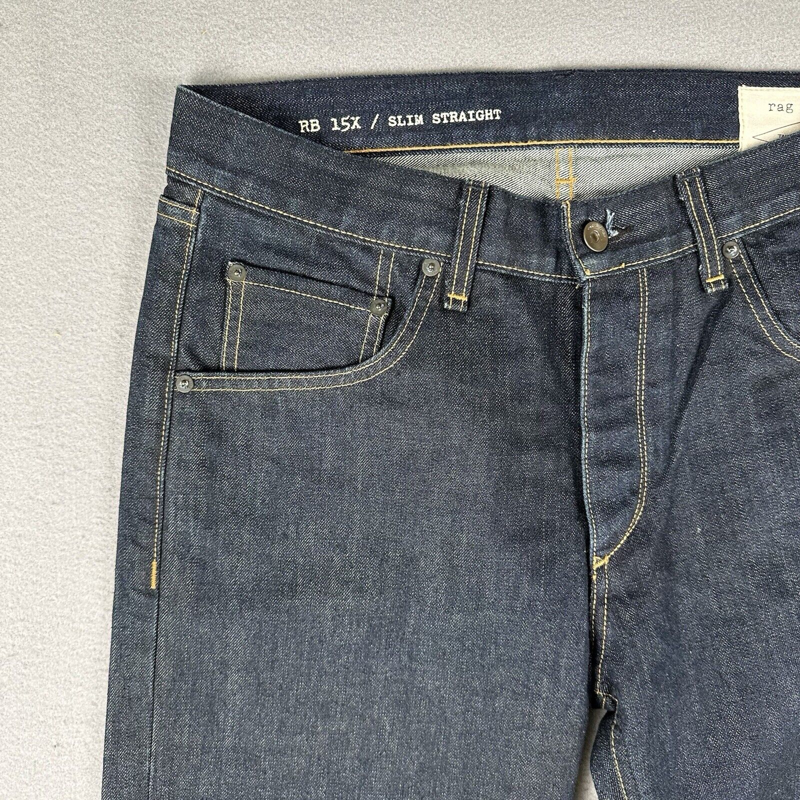 Rag & Bone Rb 15x Slim Straight Jeans (34x34)