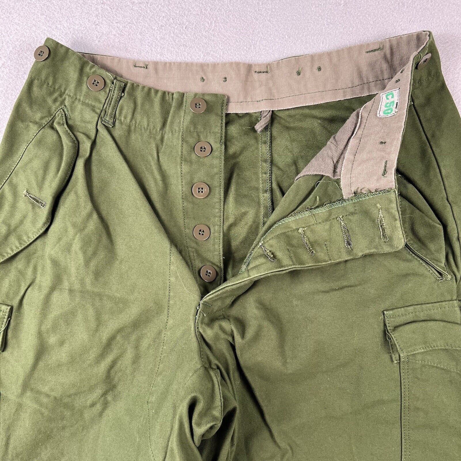 60's Swedish Military C50 Utility Cargo Pants (30x30)