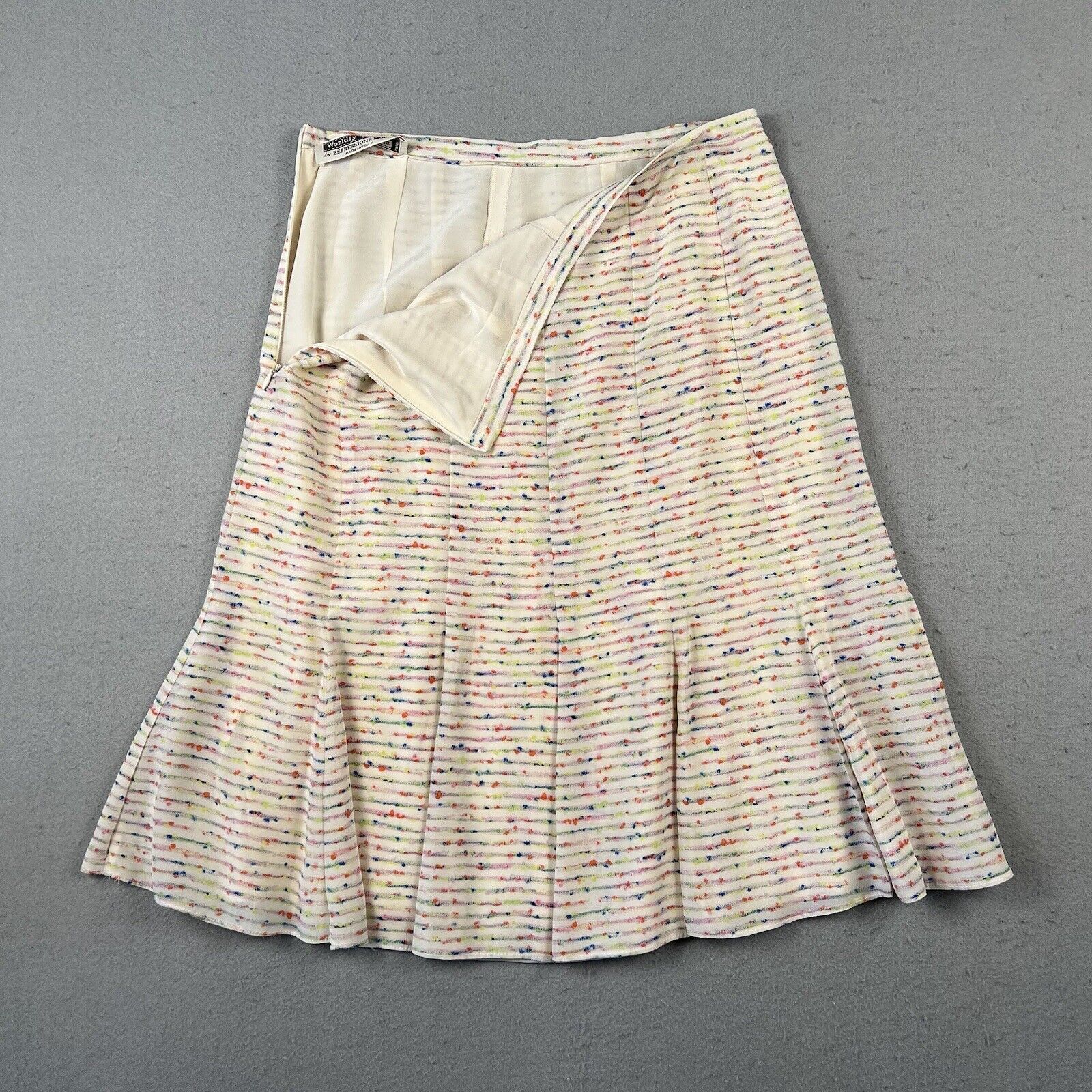 Worldly Things By Espressione Moda Silk Tulip Skirt (42)