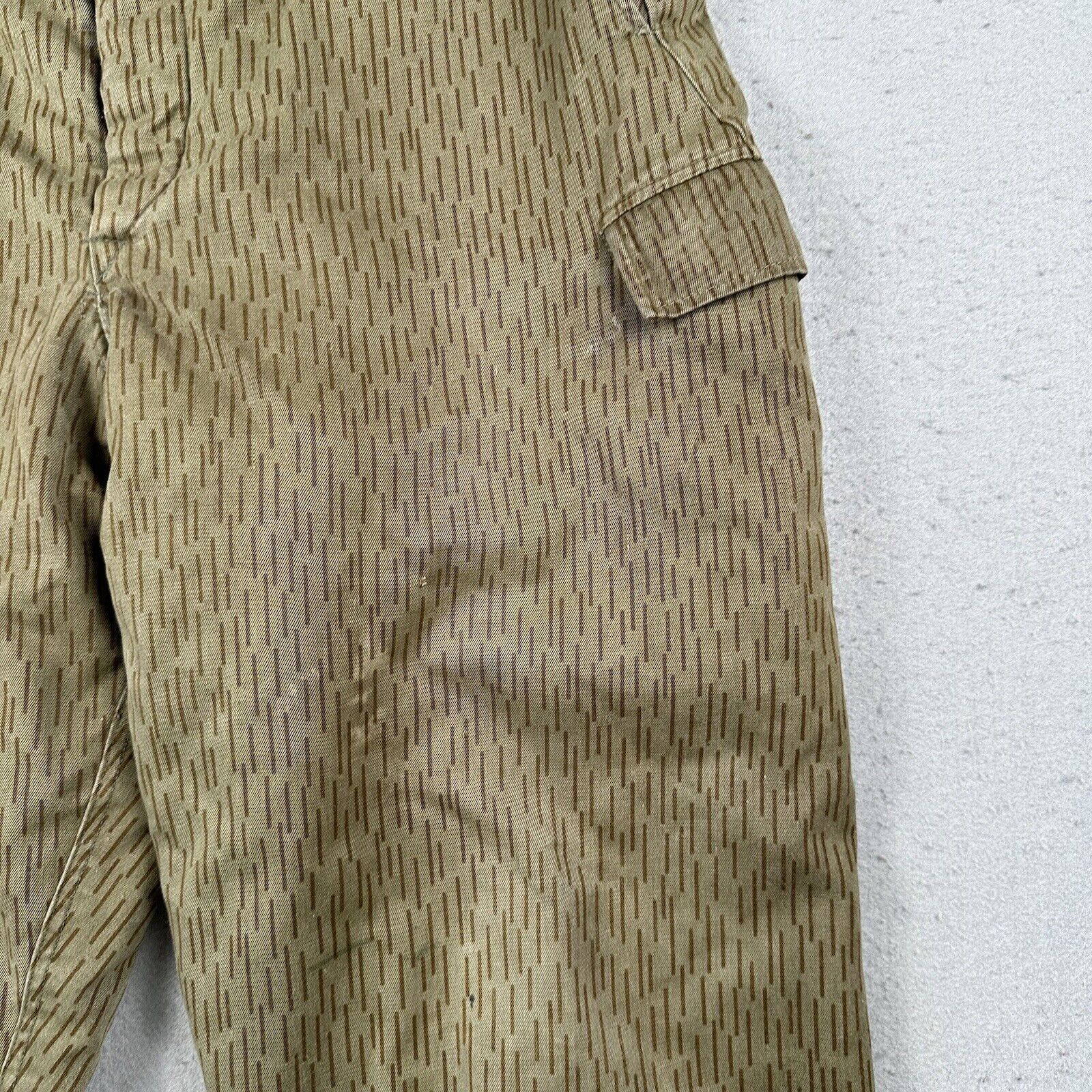 80s East Germany Rain Camo Insulated Cargo Pants M 48 (36x25)