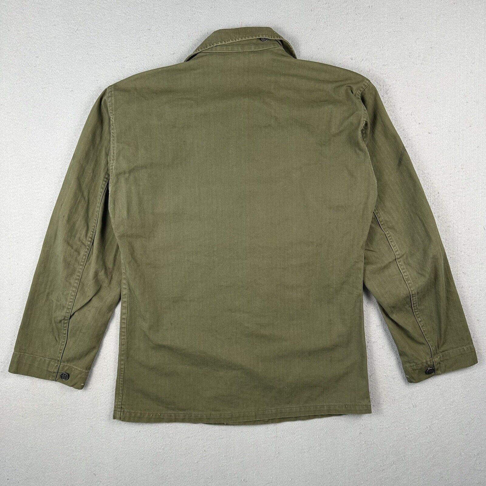 40s WW2 US Army HBT 2nd Pattern Jacket Shirt (36R)