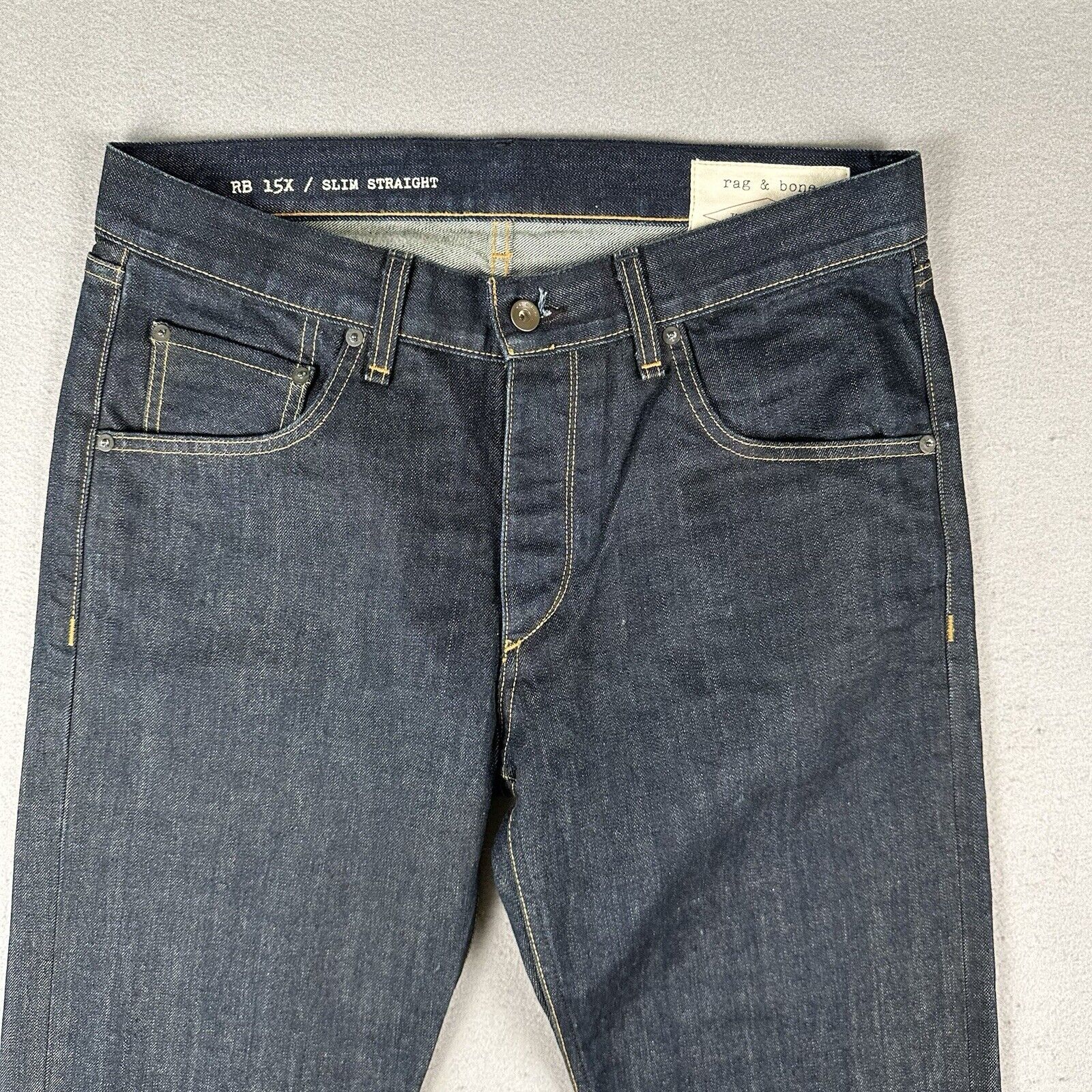 Rag & Bone Rb 15x Slim Straight Jeans (34x34)