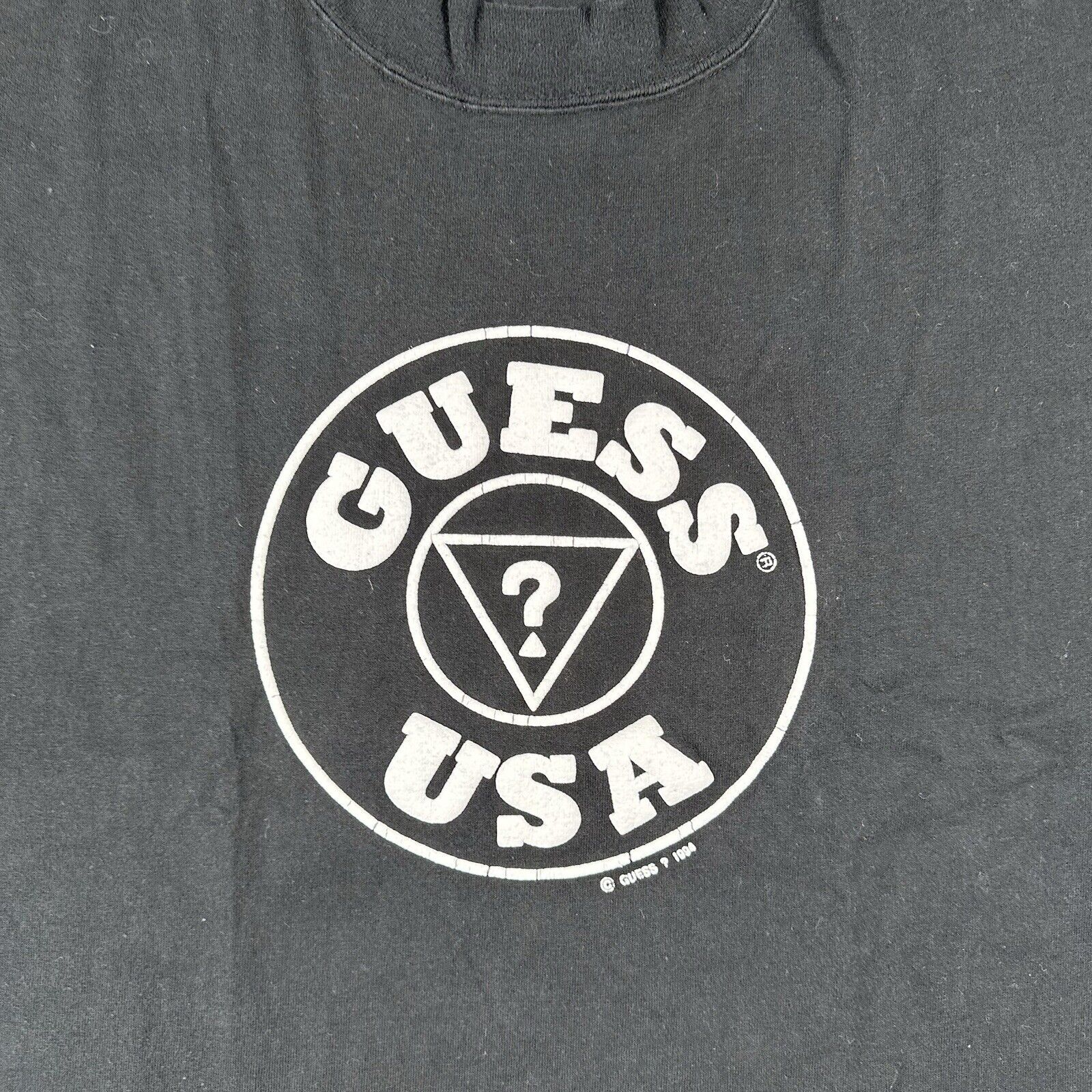 90s Guess USA Question Mark Shirt (Large)